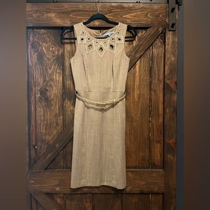 Antonio Melani Beaded Collar Dress